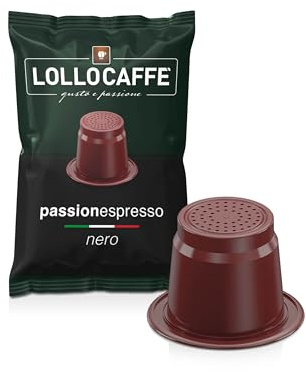 300 Kaffeekapseln LOLLO schwarz Mischung kompatibel mit Nespresso