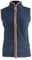 JACK PYKE Ladies Countryman 300g Thermal Fleece Gilet for Women, Lightweight Ladies Gilet and Bodywarmer with Faux Antiqued Leather Trim, Ideal for Outdoor Adventures - Navy Large