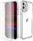 ORETECH Funda Transparente para iPhone 11 (6.1), con [2x Vidrio Cristal Templado y 1x Cámara Protector de Pantalla] Silicona PC Bumper Carcasa Antichoque Anti-Arañazos Caso Case para iPhone 11, Clara