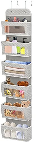 6-Tier Hängeorganizer Hängeaufbewahrung Über dem Türorganisator Hängende Aufbewahrungstasche Badezimmer Faltbares Hängeregal Hänge Garderobe Closet Organizer Hängende Regale Hängender Abschlussbeutel