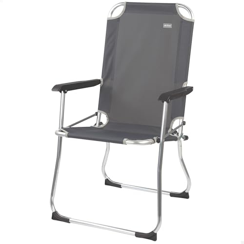 Aktive 52884 - Ultraleichter Camping-Klappstuhl | Hochstuhl 45x50x90 cm | Inklusive Stabilisatoren | Hohe Stabilität – Max. Gewicht 110 kg | 600D Oxford-Gewebe – Höhere Festigkeit und Haltbarkeit