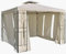 habeig Pavillon Seitenteile mit Fenster & Reißverschluß an jeder Seite 4Stück ohne Pavilliongestell (Taupe #37)