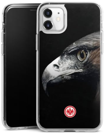 Silikon Hülle kompatibel mit Apple iPhone 11 Case transparent Handyhülle Eintracht Frankfurt Offizielles Lizenzprodukt Europameisterschaft