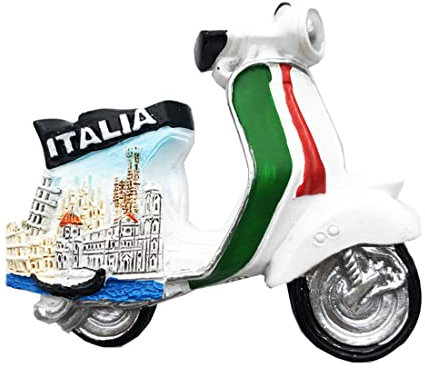 Italien 3D Motorrad Kühlschrankmagnet Souvenir Geschenk, Kunstharz, handgefertigt, Italien, Kühlschrankmagnet, für Zuhause und Küche