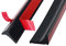 2M Black Silicone Shower Seal Strip,Bath Edging Sealing Strip,Shower Threshold Water Barrier for Wet Room Floor,Bathroom Tile Edge Caulk Trim for Bathtub,Countertop,Kitchen(Two Self-Adhesive Tapes)