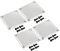 PATIKIL 120mm Fan Filter Grills with Screws, 4 Pack Aluminum Frame Stainless Steel Mesh Dustproof Cover for Computer Case, Silver