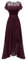 Berylove Formal Evening Dresses for Women – Wedding Dresses, Short Sleeves, Ruffled, Long Evening Dresses, Prom Dresses, Burgundy, M