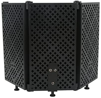Filtre Anti-Bruit Pliable, Bouclier D'isolation en Mousse de Microphone, Panneau D'écran Anti-Vent pour Micro, Couvercle Insonorisant, Ensemble de Studio D'enregistrement