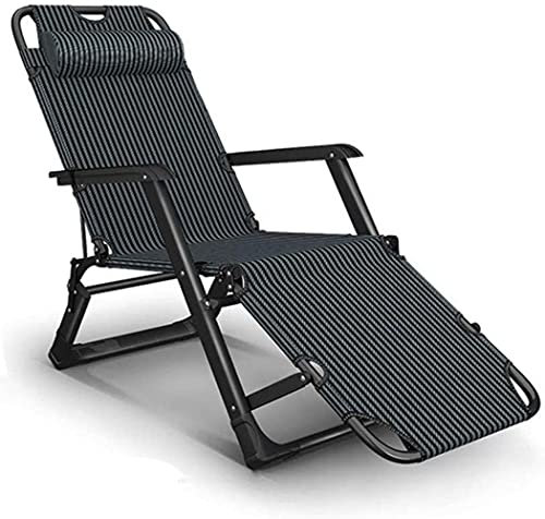 Stuhl Sonnenliege faltbar, Schwerelosigkeit, Liegestuhl, wasserdicht, Chaiselongue, Liegestühle, Metall für Garten, Terrasse, Möbel, Büro im Freien, Blau, H096ZJ (Farbe: Blau-1), Farbe: Blau