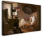 Leinwandbild (40x30cm) Carl Spitzweg: Der arme Poet, Leinwand auf Keilrahmen gespannt und fertig zum Aufhängen, hochwertiger Kunstdruck aus deutscher Produktion