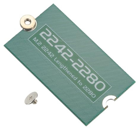 sourcing map M2+ M.2 NGFF/NVME Length Extend Adapter 2242-2280 Only SSD Extension Bracket Card Plate PCB Board for PC Computer Case