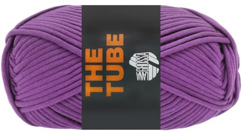 LANA GROSSA The Tube | Weiches & gefüllte, ideal geeignet für Home- Accessoires und Taschen | Handstrickgarn aus 60% Baumwolle & 40% Nylon | 200g Wolle zum Stricken & Häkeln | 114m Garn FB 20