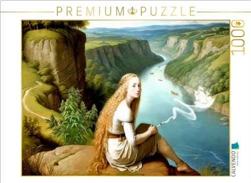 CALVENDO Puzzle Chillen mit Aussicht (Loreley) | 1000 Teile Lege-Größe 64 x 48 cm Foto-Puzzle für glückliche Stunden