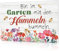 Putuo Decor 1 Stück Garten-Metall-Blechschild, Blumen- und Bienenmalerei, Vintage-Plakette, Poster, Wandkunst, Dekor für Hof, Garten, Veranda, 7,9 x 11,8 Zoll