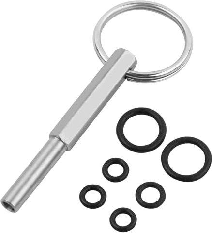 Anseom Llave de Cabeza Ovalada, Reparación Herramientas de Seguridad Cafeteras con Anillos de Goma Punta de Llave para Cafeteras