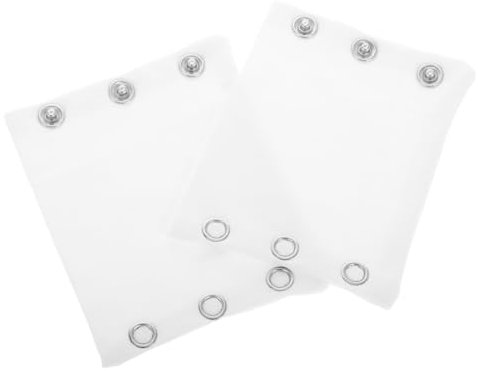 WOFASHPURET 1 paio di estensioni per tutine, body con bottone automatico, prolunga per il corpo, in cotone biologico, 10,5 x 8 cm, bianco, 10.50X8.00X0.20CM