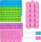 Socluer 5 Pieces Silicone Candy Molds, Chocolate Mould with 2 Dropper Moulds for Gummy Bears, Ideal for Chocolate, Sweets and Jelly