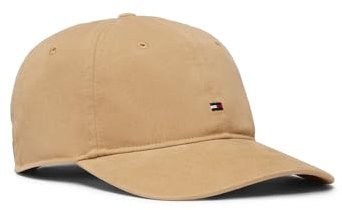 Tommy Hilfiger Herren Baseballkappe Baumwolle 85 Logo verstellbar, Klassisches Khaki, Einheitsgröße