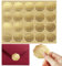 320 Stück Wachssiegel Selbstklebend, Briefumschläge Hochzeit Einladungskarten Aufkleber Geprägte Herz Wachs Siegel Sticker, Gold Umschlagaufkleber Siegelaufkleber für Umschlag Einladung Grußkarte