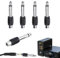 5PCS RCA to 6.35mm Jack Adapter - 1/4 Inch Connector to Single Phono Plug - Headphone Connector - Stereo Male to RCA Female Adaptor - TRS Converter