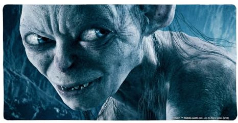 The Lord of The Rings Gollum Character Large Gaming Mouse Pad Desk Mat with Stitched Edges, Non-Slip Base for Gamer, Home and Office, 31.5 x 15.7