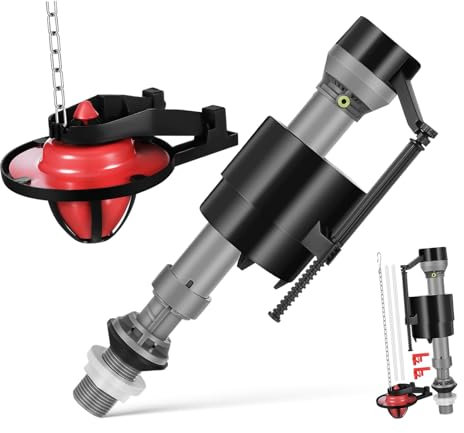 DOITOOL 2 Pack Toilet Cistern Fill Valve Replacement Kit Toilet Parts Water Inlet Valve Cover Set Enhance Durability Save Water