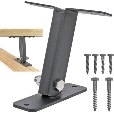 LearnLyrics Staffa di montaggio per pergola, 3 staffe di montaggio per pergola, angolo regolabile, per patio, tettuccio, montante con viti per balcone, parco