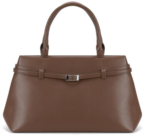 HICARRY Handtasche Groß Kunstleder Tote Bag Damen Shopper Tasche Elegante Herbst Tragetasche Frauen Henkeltaschen Vintage für Pendeln Arbeiten Reisen