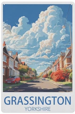 Jigsaw Puzzle 1000 Pieces for Adults，Grassington Yorkshire，paper Puzzle - Unique Suitable for Teenagers and Adults（50x70cm）-AE35