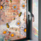 Gänseblümchen Prism Fenstersticker Vogelschutz Suncatcher Fensteraufkleber Frühling Blumen Biene Folie Fensterbilder Wiederverwendbar Haften Reflektierende Vogel Anti Kollisions Aufkleber Fensterdeko