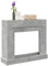 Brokky 854565 Cornice per Camino Grigio Cemento 100x30x87,5 cm in Truciolato Mobili Cornice Decorativa caminetto, Decorazione Camino, di Legno, Stile Tradizionale, per Soggiorno
