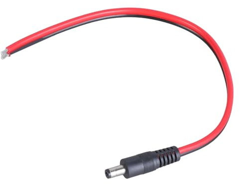 Fcnjsao DC5521 Male Power Supply Repair Cable 5.5mmx2.1mm For CCTV Cameras And LED Lights 14AWG