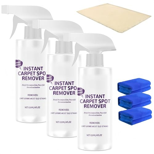 Nuevo quitamanchas instantáneo para alfombras (2025) Repele las manchas y el agua. Limpiador multiusos potente de secado rápido para muebles, sofás y zapatos. (3 Piezas)