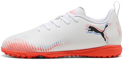 PUMA Jugendliche Future 8 Play TT Fußballschuhe 32.5, White Black Glowing Red
