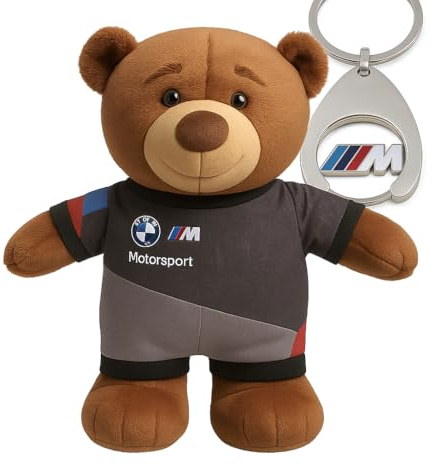 BMW M Motorsport Bava Bär Braun Plüsch M-Anzug Mittelgroß Sammler M Perfomance Einkaufschip