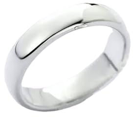 Eheringe Silber für Männer, Rings Men Vintage Polieren 18K Weißgold Größe 54 (17.2)