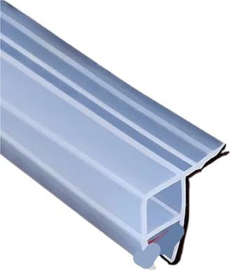 Duschabtrennungs-Dichtung Silikon-Glastür-Dichtungsstreifen, 6–12 Mm, For Bad, Dusche, Wasserrückhaltestreifen, Zugluftstopper, Fenster, Balkon, Türspaltversiegelung(Corner-Type,10M,8mm)
