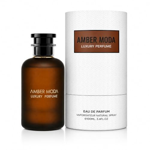 Amber Moda Eau De Parfum 100ml – Inspired by Ombre Nomade | Long Lasting Men's Perfume | Smoky Woody Amber Oud Scent | Luxury Eau De Parfum for Men