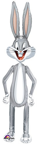 amscan 10107691 Anagram 834201 - Party und Dekoration - Folienballon Air Walker - Bugs Bunny, circa 208 cm
