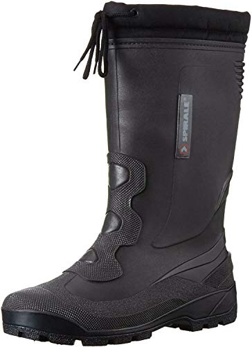 Spirale John Unisex-Erwachsene Gefütterte Gummistiefel Schwarz 46 EU