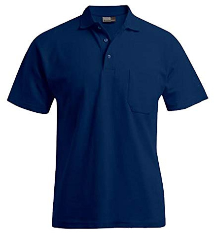 Heavy Poloshirt mit Brusttasche Herren, Marineblau, L