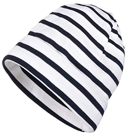 modAS Bretonische Rollmütze 04 Weiss/blau gestreift 2530 Mütze