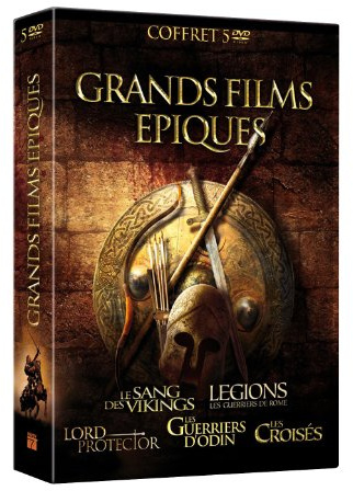 Grands films épiques : Le sang des Vikings + Legions : Les guerriers de Rome + Lord Protector + Les guerriers d'Odin + Les Croisés