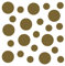 kleb-Drauf | 24 Punkte | Gold - matt | Wandtattoo Wandaufkleber Wandsticker Aufkleber Sticker | Wohnzimmer Schlafzimmer Kinderzimmer Küche Bad | Deko Wände Glas Fenster Tür Fliese