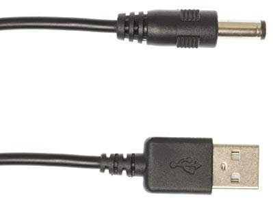 Kingfisher Technology - 90cm Black USB Charger Charging Power Cable Lead Adaptor (22AWG) Compatible with Argos Bush CSPK258WWi Lightning iPhone Dock Speaker