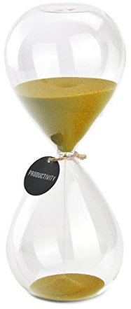 Sanduhr Sand Timer – swisselite Biloba Sanduhr Sand Timer inspiriert Glas/Home, Schreibtisch, Büro Decor Gold color,30 mins