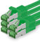 1aTTack.de Câble Réseau Cat7 Cat 7 10 GB/s - 5x 5m - RJ45 Ethernet LAN DSL Routeur Modem - Vert