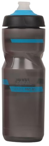 ZEFAL Sense Pro 80 - Bidon/gourde à eau vélo/sport - Premium et Etanche - Noir Fumé/Bleu - 800 ml