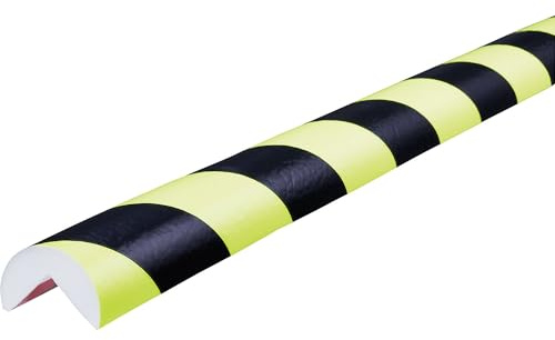 SHG | Protection des coins Knuffi® | type A | 1 rouleau de 5 m | noir/fluorescent