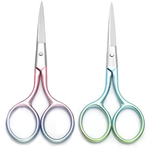 Motanar Multicolor Professional Grooming Scissors for Facial Hair Removal